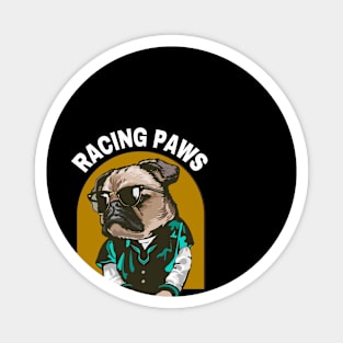 Lewis Hamilton - Racing Paws and Bulldog Grace! Magnet